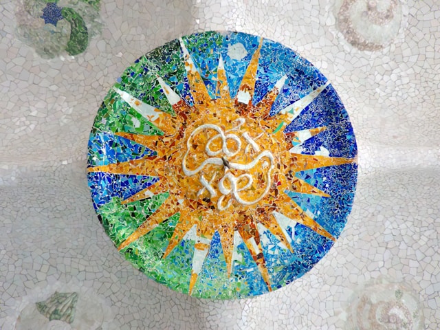 Mosaikk kunst av sola